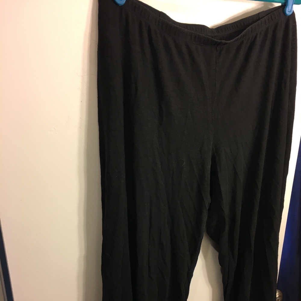 Eileen Fisher Black Ankle Lantern Pants, XL